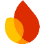 Google Firebase logo.